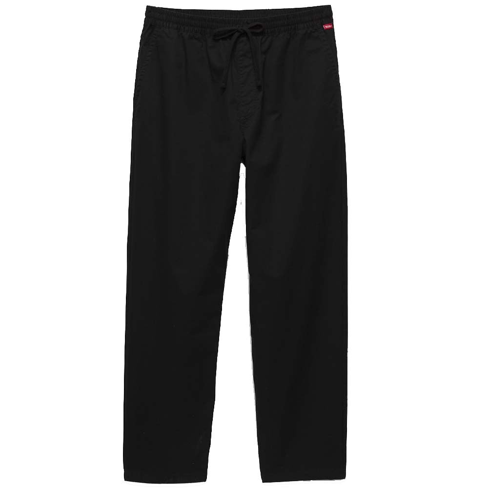 Range Baggy Black Tapered Elastic Waist Skateboard Pant