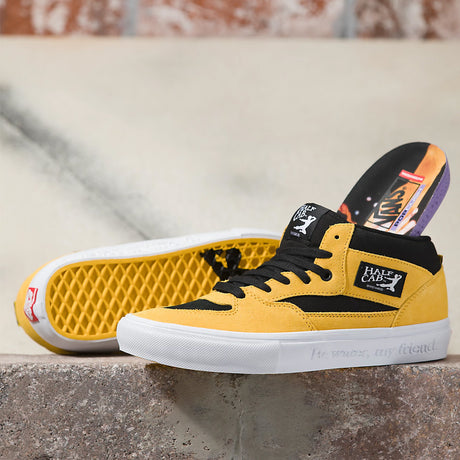 Vans X Bruce Lee Black/Yellow Half Cab Skateboard Shoe 2023