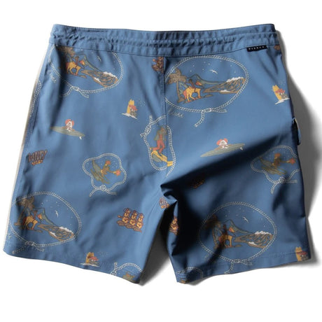 17.5" Soren Wavy West Tidal Blue Boardshort 2024