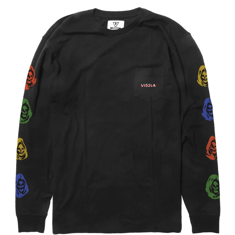 Lost Souls Long Sleeve Pocket T-Shirt Black