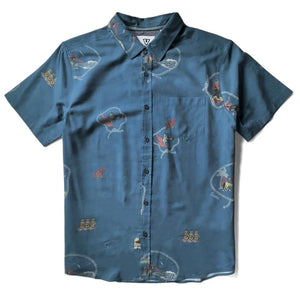 Soren Wavy West Tidal Blue Eco Shirt 2024