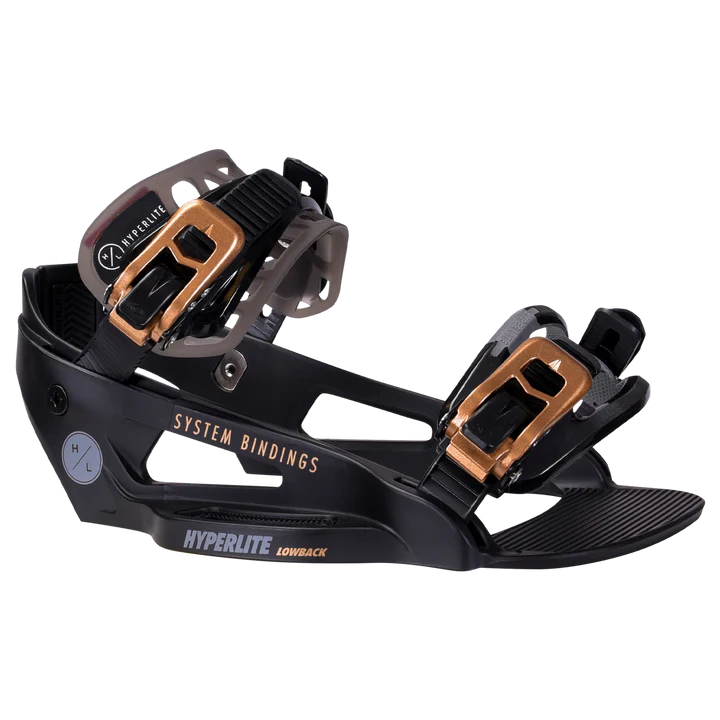 Lowback Black Gold System Wakeboard Binding 2024