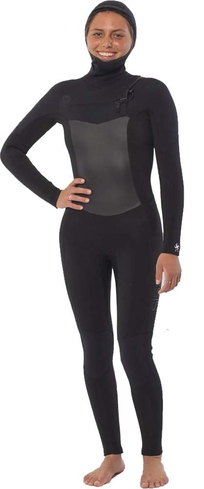 Women's 5/4mm 7 Seas FZip Hooded Wetsuit