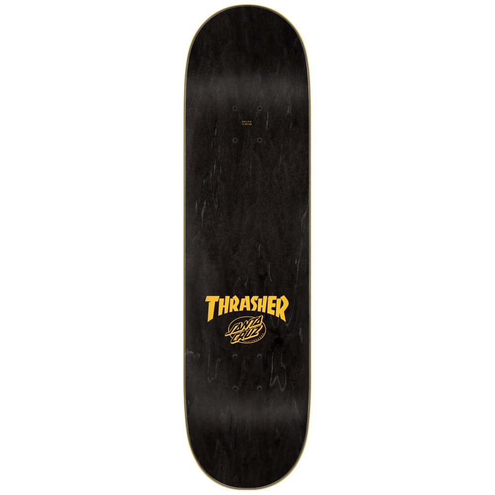 8.25" X Thrasher Screaming Flame Logo Blue Skateboard Deck